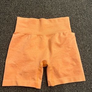 Orange biker shorts